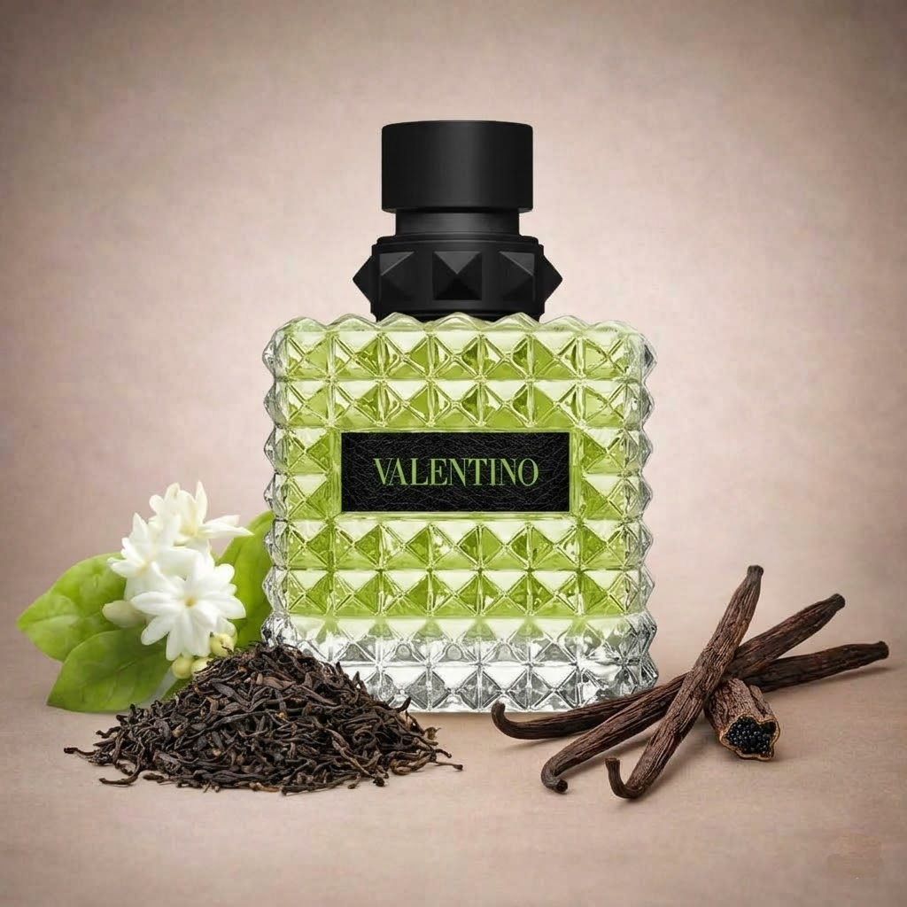 Valentino Donna Born in Roma Green Stravaganza